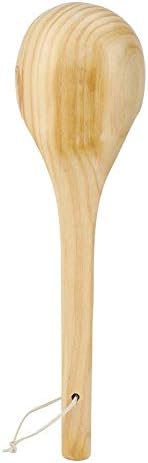 Sauna-Schöpflöffel,Einzelner Sauna-Löffel aus Holz,Sauna Spacelöffel aus Holz,Saunalöffel aus Holz S