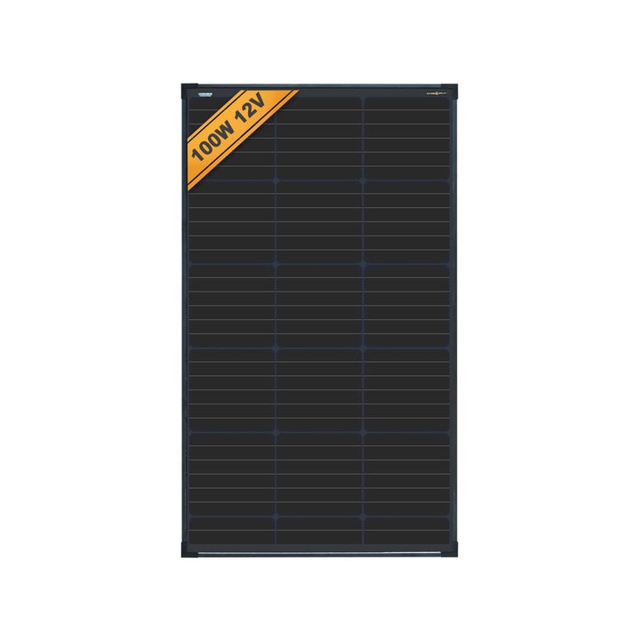 enjoy solar® 100W 12V Monokristallines Solarmodul mit HPBC-Technologie - 25% Hocheffizienz, 182mm So