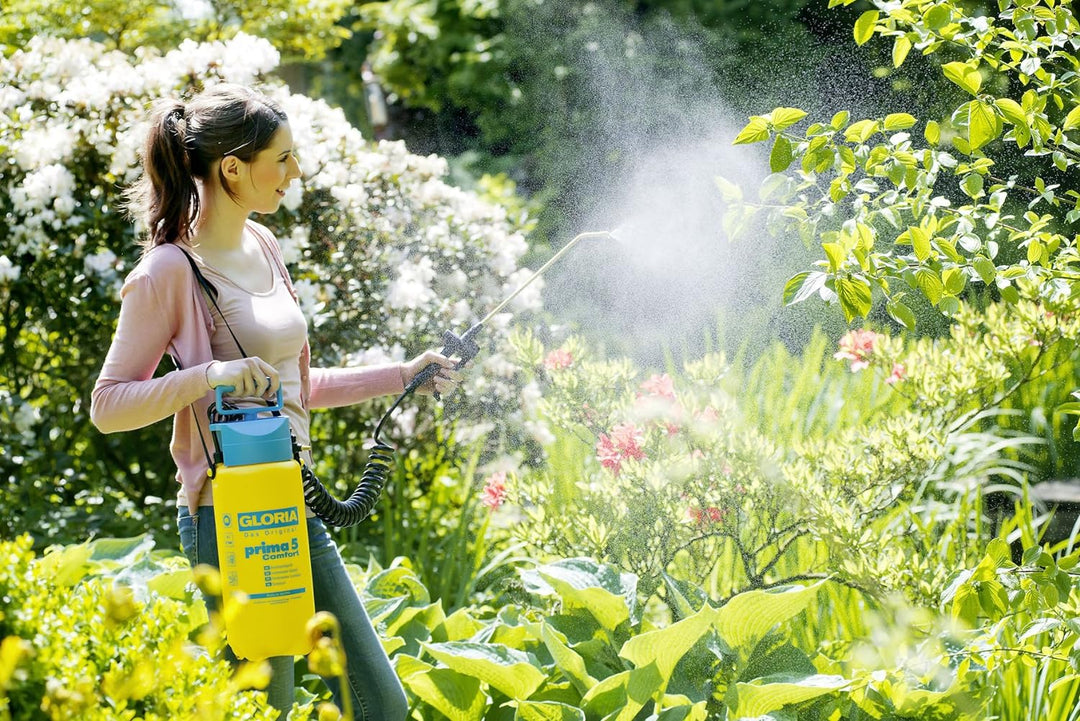 GLORIA Drucksprüher prima 5 Comfort | 5 L Gartenspritze/Drucksprühgerät | Komfortable Ausstattung: 2