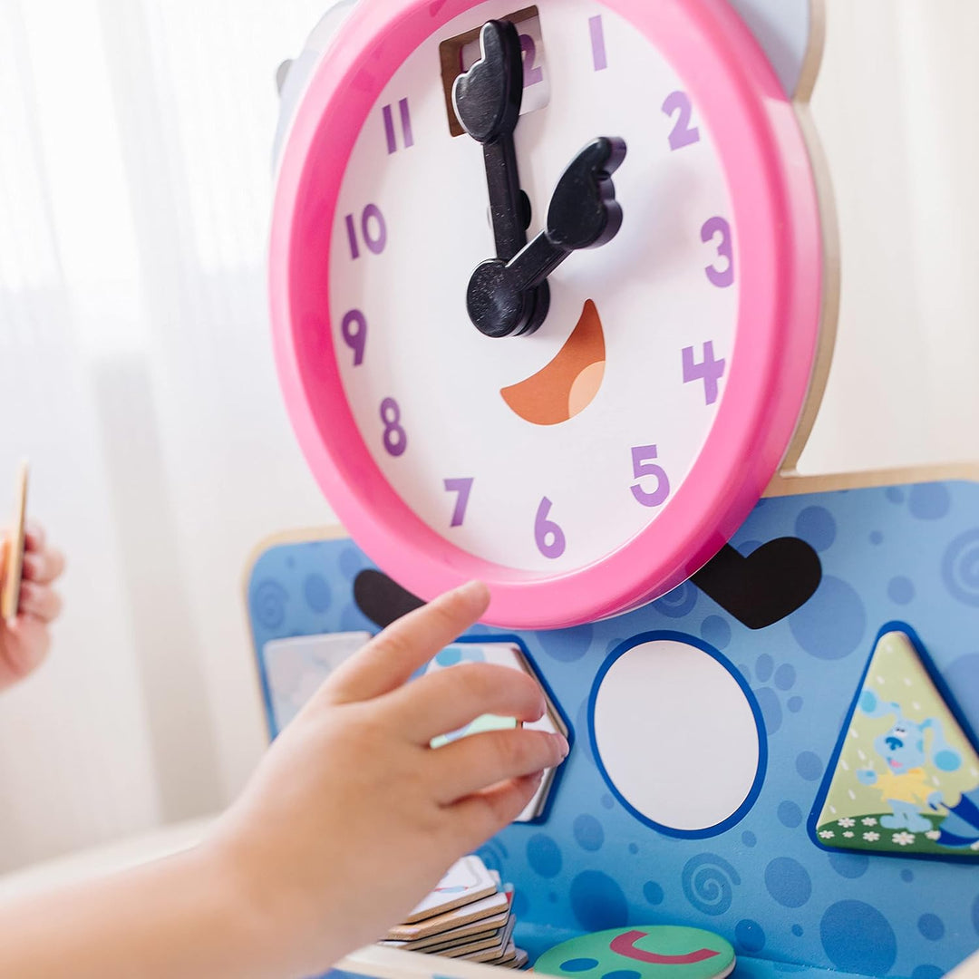 Melissa & Doug 33014 Blue's Clues & You Tickety Tock Wanduhr aus Holz, Mehrfarbig