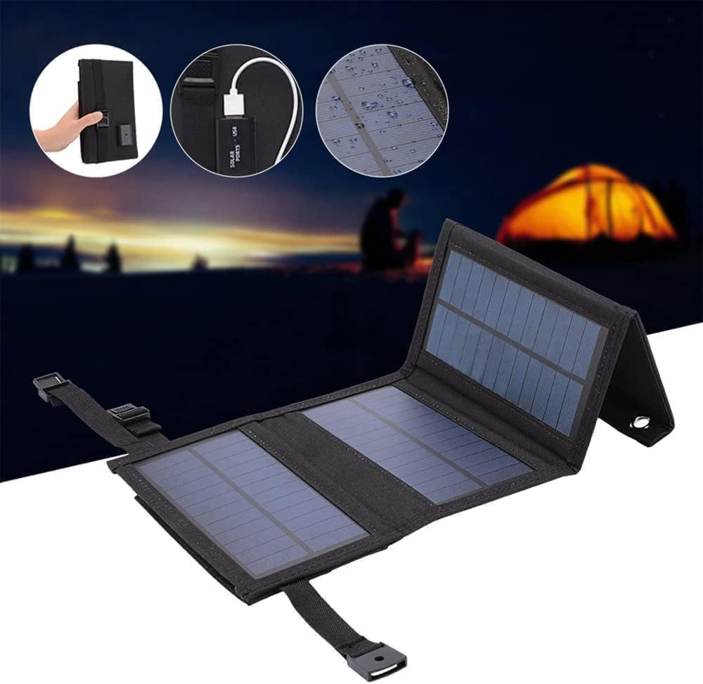 20W Tragbares Solar-Ladegerät mit Solarpanelen, USB-A Ausgang, IP67 wasserdicht, für Wohnwagen, Ruck