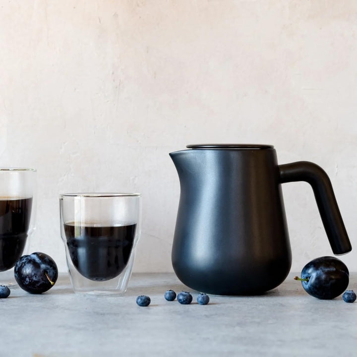 ARCA X-Tract Porzellan Kaffeekanne mit Filter 0,8l | Coffee Maker für 4-5 Tassen | Kaffeebereiter mi
