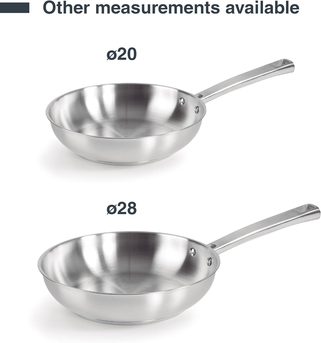 Lacor 45424 Bratpfanne Edelstahl 18/10