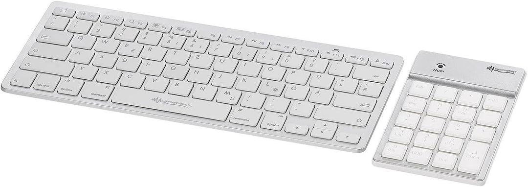 Ziffernblock: Nummernblock mit Bluetooth, 19 beleuchteten Tasten, für Mac, PC & Co. (Keypad, Nummerb