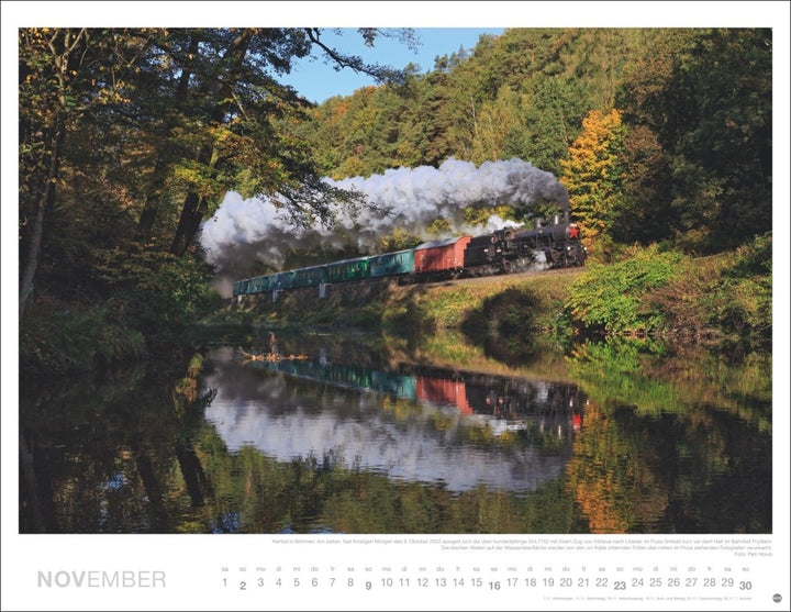 Eisenbahn Romantik Posterkalender 2025: Besonderer Wandkalender mit 12 traumhaften Fotos von seltene