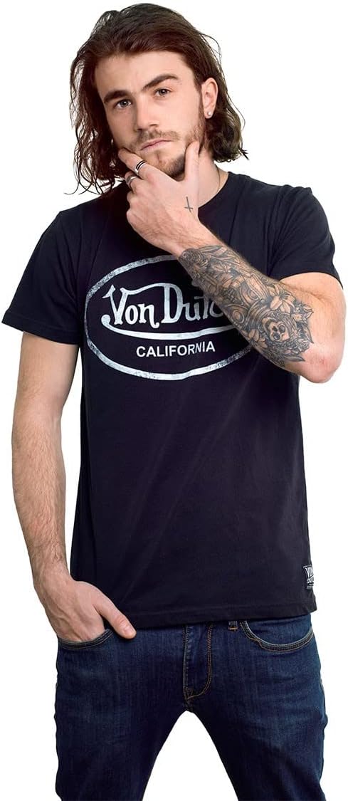 Tshirt Herren 100% Baumwolle, T Shirt Herren, Luftiges Netzgewebe, Angenehm, Schwarz, M
