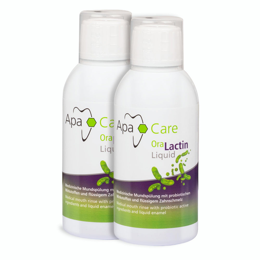 Apa Care Liquid 2 Flaschen | Die Mundspülung mit Hydroxylapatit und Präbiotika | Künstlicher Zahnsch