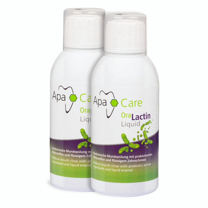 Apa Care Liquid 2 Flaschen | Die Mundspülung mit Hydroxylapatit und Präbiotika | Künstlicher Zahnsch