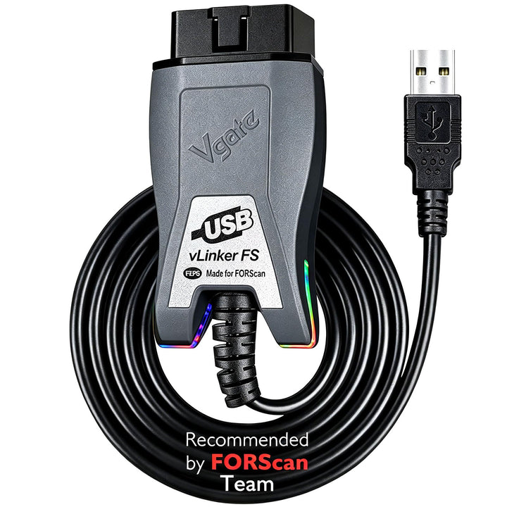 JUTA VLINKER FS OBD2 USB Adapter OBD-II Diagnosegerät für FORSscan mit HS/MS-CAN Auto Switch