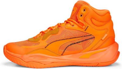 PUMA Herren Playmaker Pro Mid Laser Basketballschuh 40.5 EU Ultra Orange Clemaletine, 40.5 EU Ultra