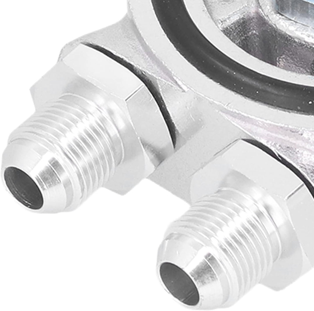Ölkühler-Kit, Universal-Autoölkühler-Filter Sandwichplatte Thermostat-Adapter 3/4 Zoll 16-UNF AN10 M
