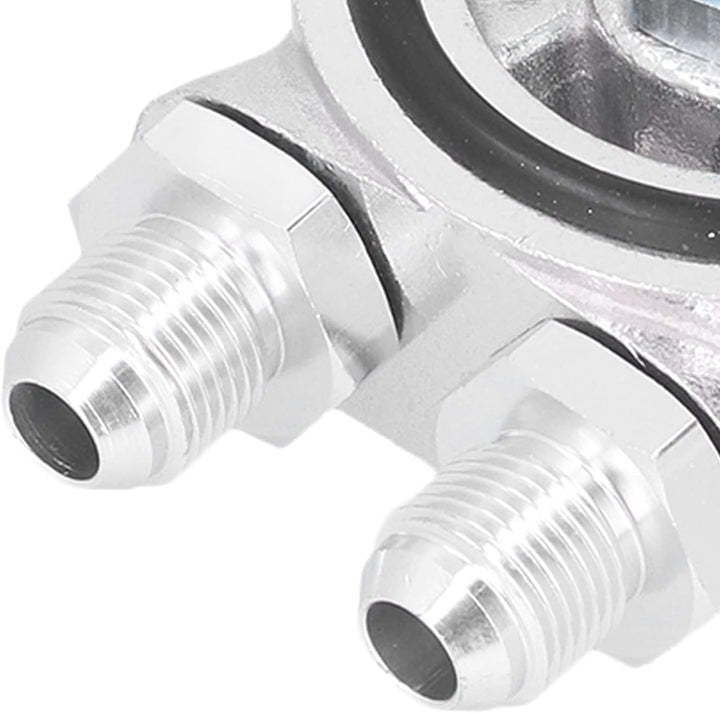 Ölkühler-Kit, Universal-Autoölkühler-Filter Sandwichplatte Thermostat-Adapter 3/4 Zoll 16-UNF AN10 M
