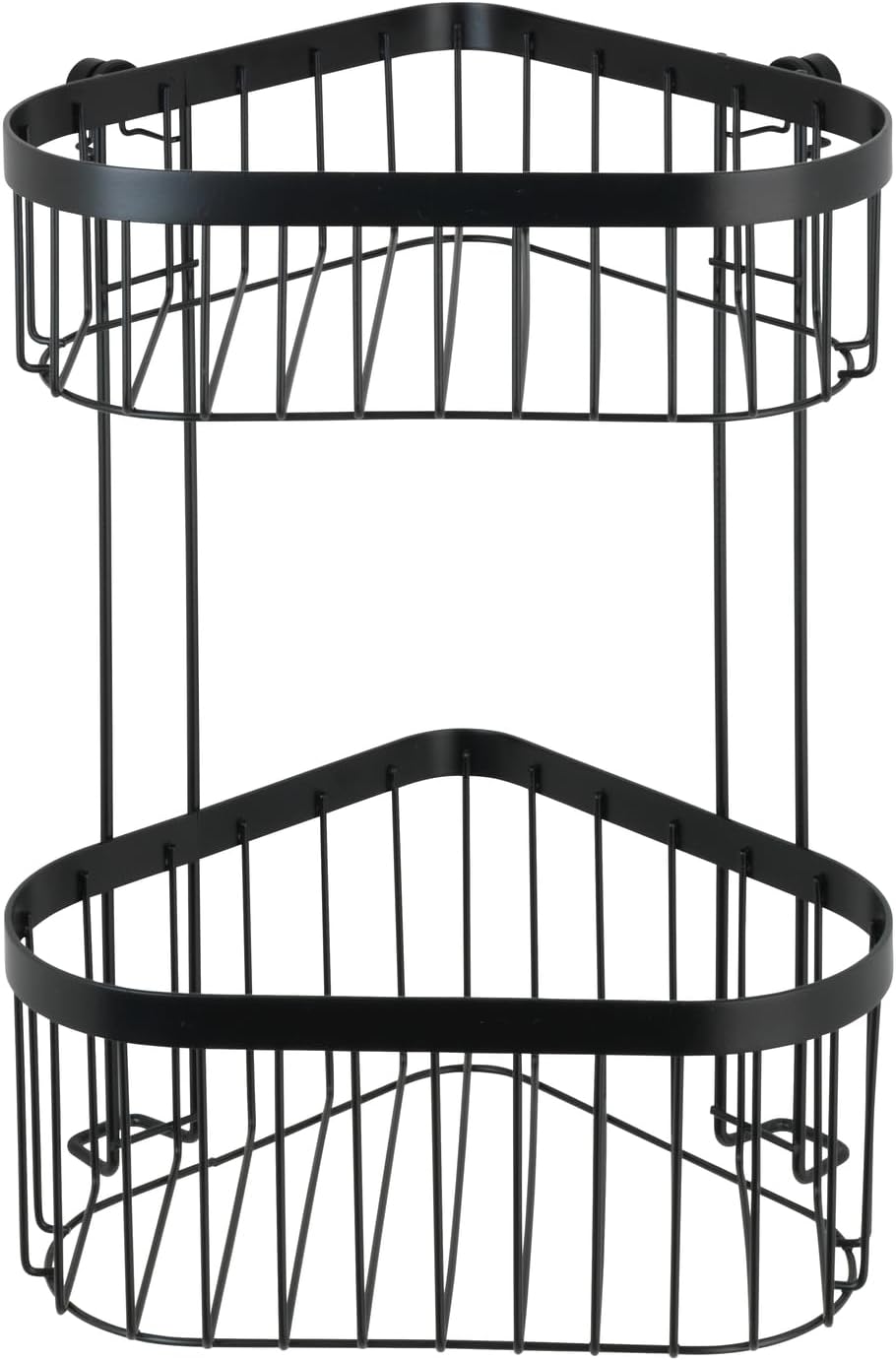 WENKO Eckregal 2 Etagen Classic Plus Black - Eckregal, Eckwandablage mit hochwertigem Rostschutz, St