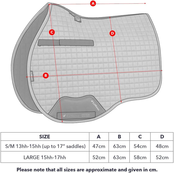 Lemieux Prosport Sattelpolster, Veloursleder, quadratisch L pfau, L pfau