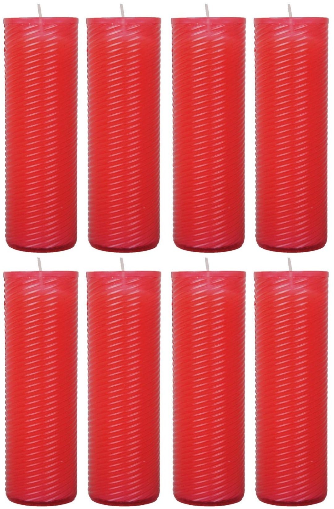 HScandle Ersatzkerze (N4) Nachfüller 8er Pack in Rot 8er Pack Rot, 8er Pack Rot