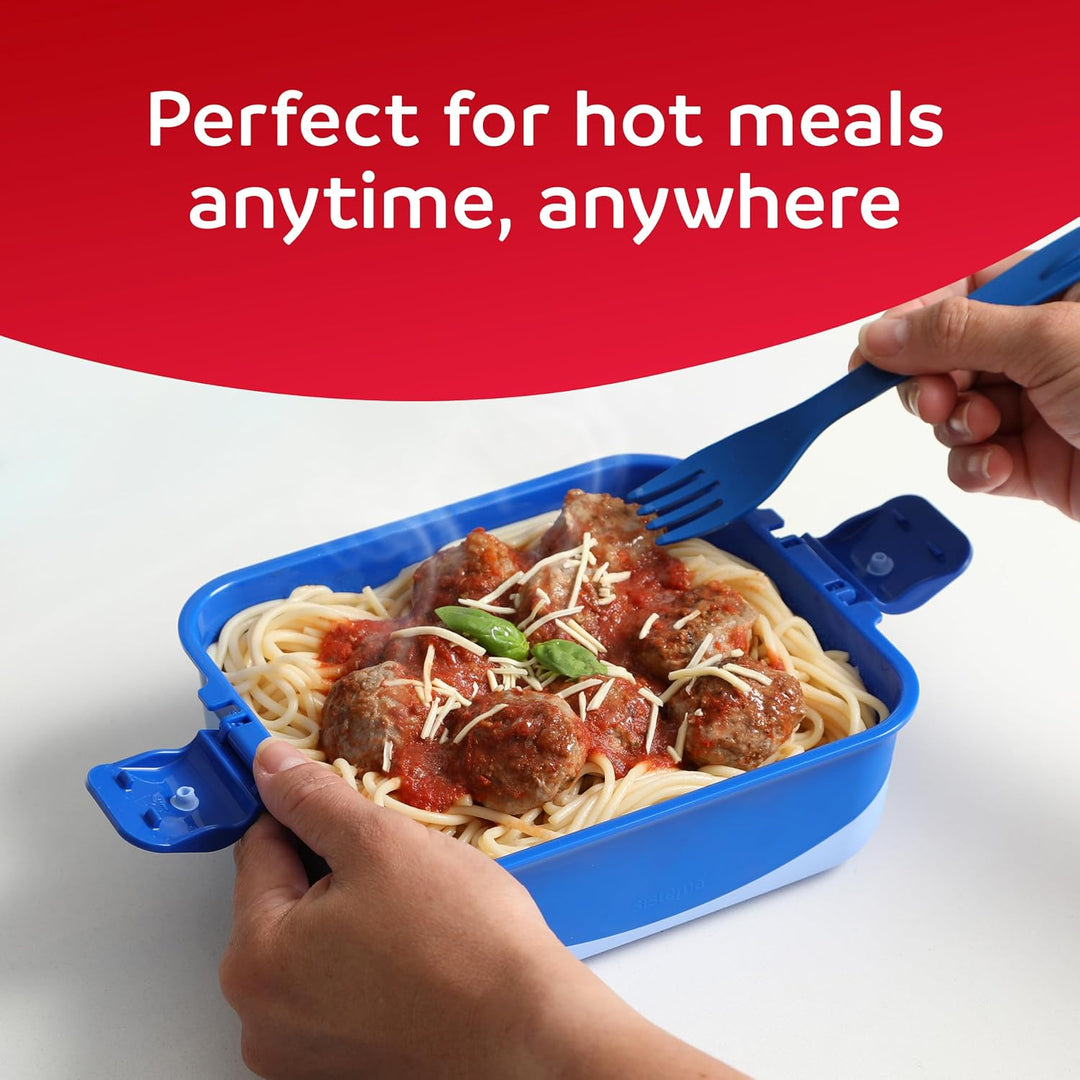 Sistema Heatables Microwave Food Containers | 1.35L | Leakproof Meal Prep Containers with Lids | 2 C