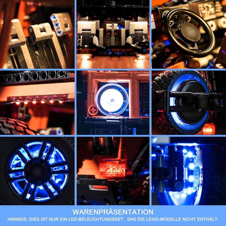 Licht Kompatibel mit Lego 42177 Mercedes-Benz G 500 Professional Line Fernbedienung Version, Nur Lic