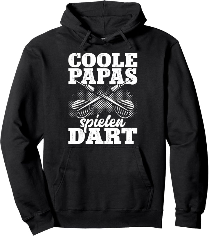 Coole Papas Spielen Dart Dartspieler Dartscheibe Darts Papa Pullover Hoodie