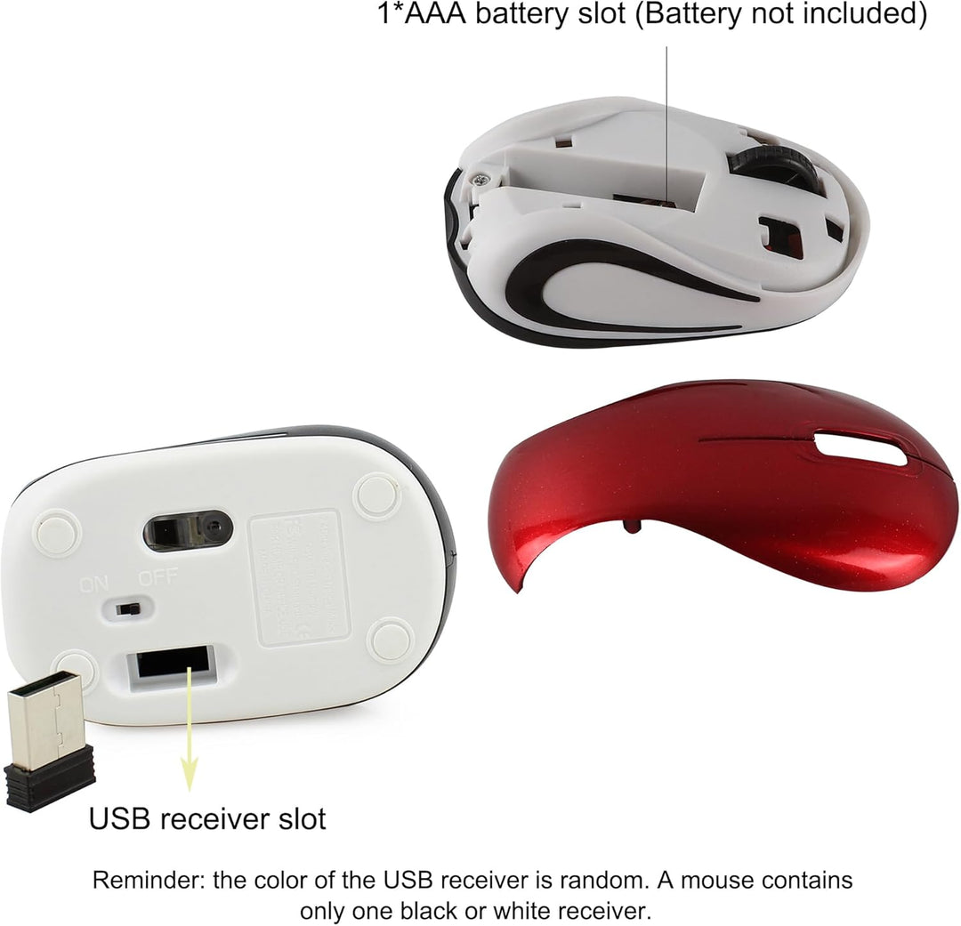Kabellose Maus Niedliche Mini-Computermaus Kleine Grösse Tasche Tragbare Kompakte Reise USB Optische