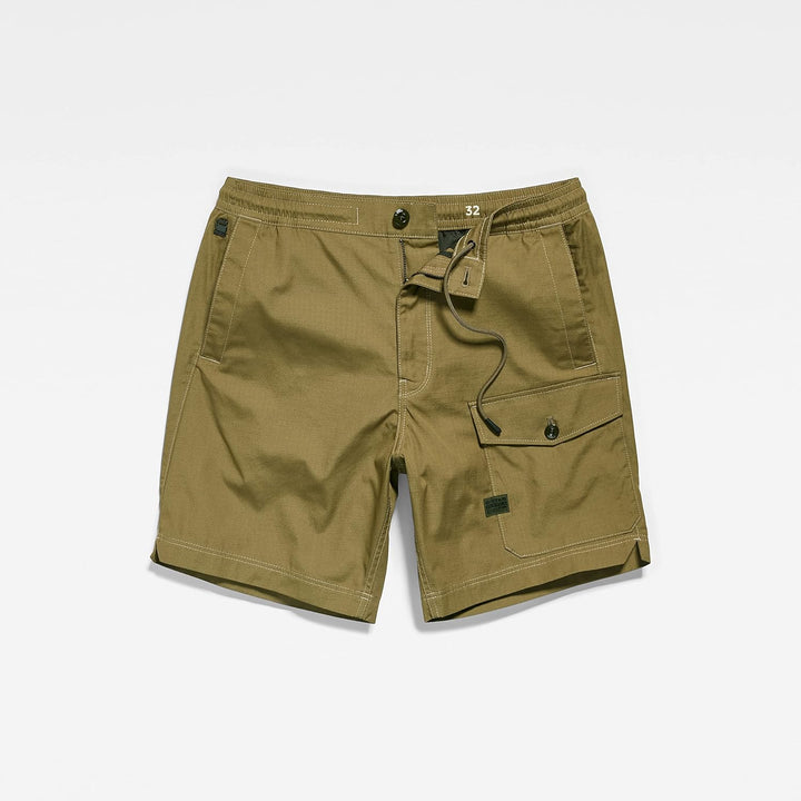 G-STAR RAW Herren Sport Trainer Shorts 24W Grün (Smoke Olive D21039-d384-b212), 24W Grün (Smoke Oliv