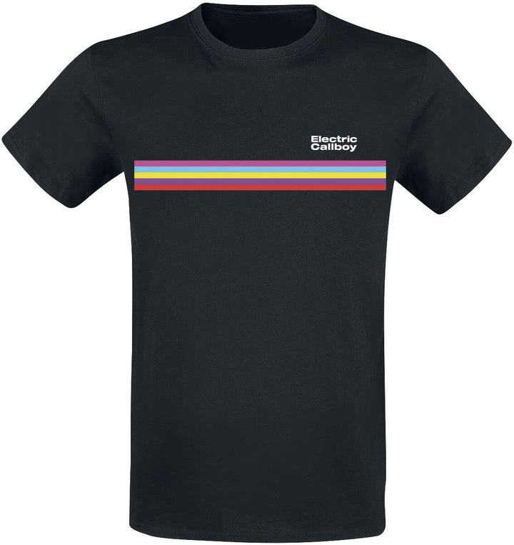 Electric Callboy Stripe Männer T-Shirt schwarz 3XL 100% Baumwolle Band-Merch, Bands