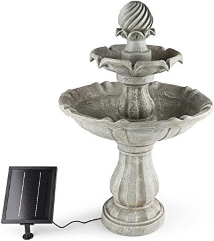 blumfeldt Vogelsbrunn - Gartenbrunnen , Springbrunnen , Zierbrunnen , Vogeltränke , Beton-Optik , 3
