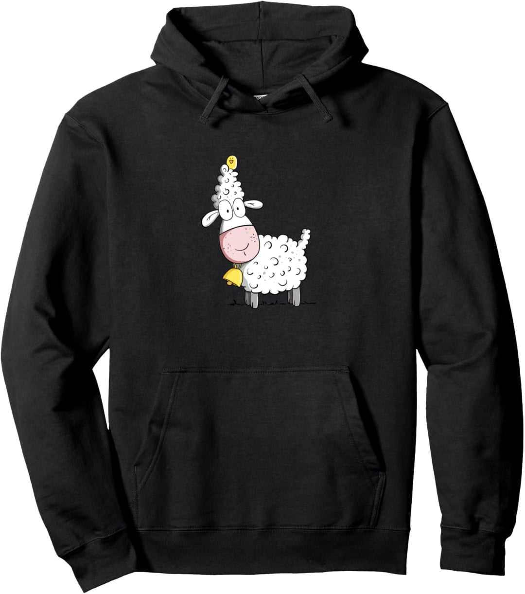 Kleines Schaf Mit Vogel I Wollschaf Fun Schafe Tiermotiv Pullover Hoodie