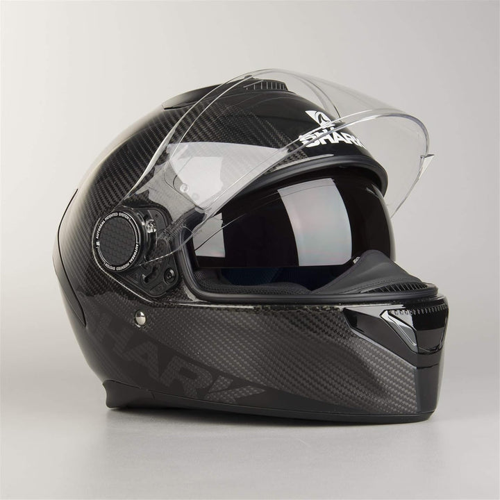 Shark HE5000 Spartan Carbon Racing Motorrad Motorradhelm, Schwarz