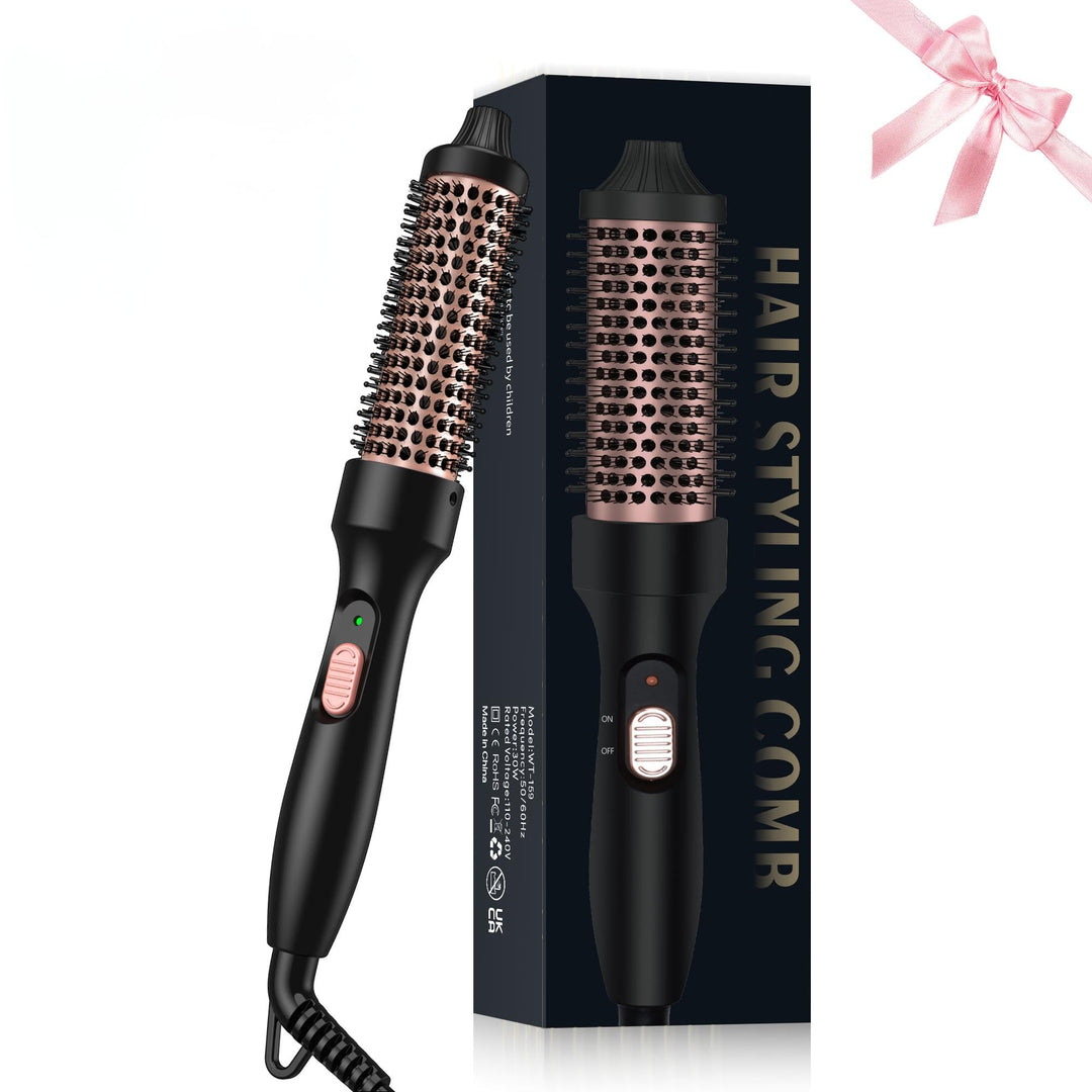 UKLISS Thermobürste 32mm Thermal Brush, Pro Leichte Thermo Rundbürste 200℃, 3 in 1 Thermo Rundbürste