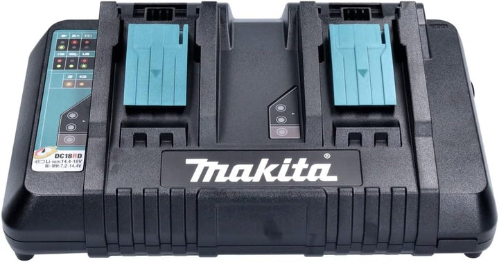 Makita DC 18 RD ZJ Doppel Schnellladegerät 14,4 V - 18 V LXT + Makpac