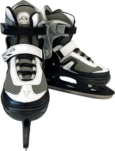 Cox Swain verstellbare Schlittschuhe Push, Eislaufschuhe für Kinder, Jugendliche und Erwachsene bis