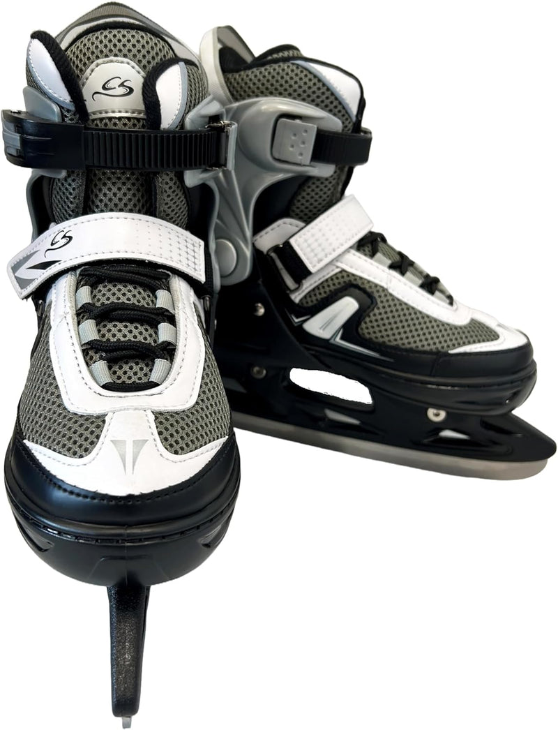 Cox Swain verstellbare Schlittschuhe Push, Eislaufschuhe für Kinder, Jugendliche und Erwachsene bis