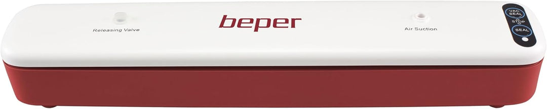 BEPER P102CON001 Vakuumiergerät, Vakuumiergerät mit 5 Vakuumbeuteln, ABS, doppelte Bedienung, Dichtu