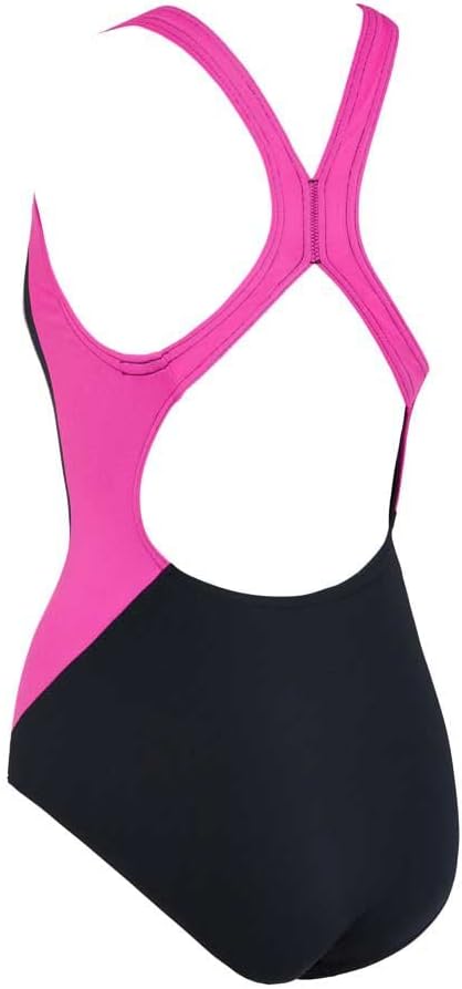 Zoggs Damen Eaton Flyback Bademode 34 Schwarz - Magenta, 34 Schwarz - Magenta