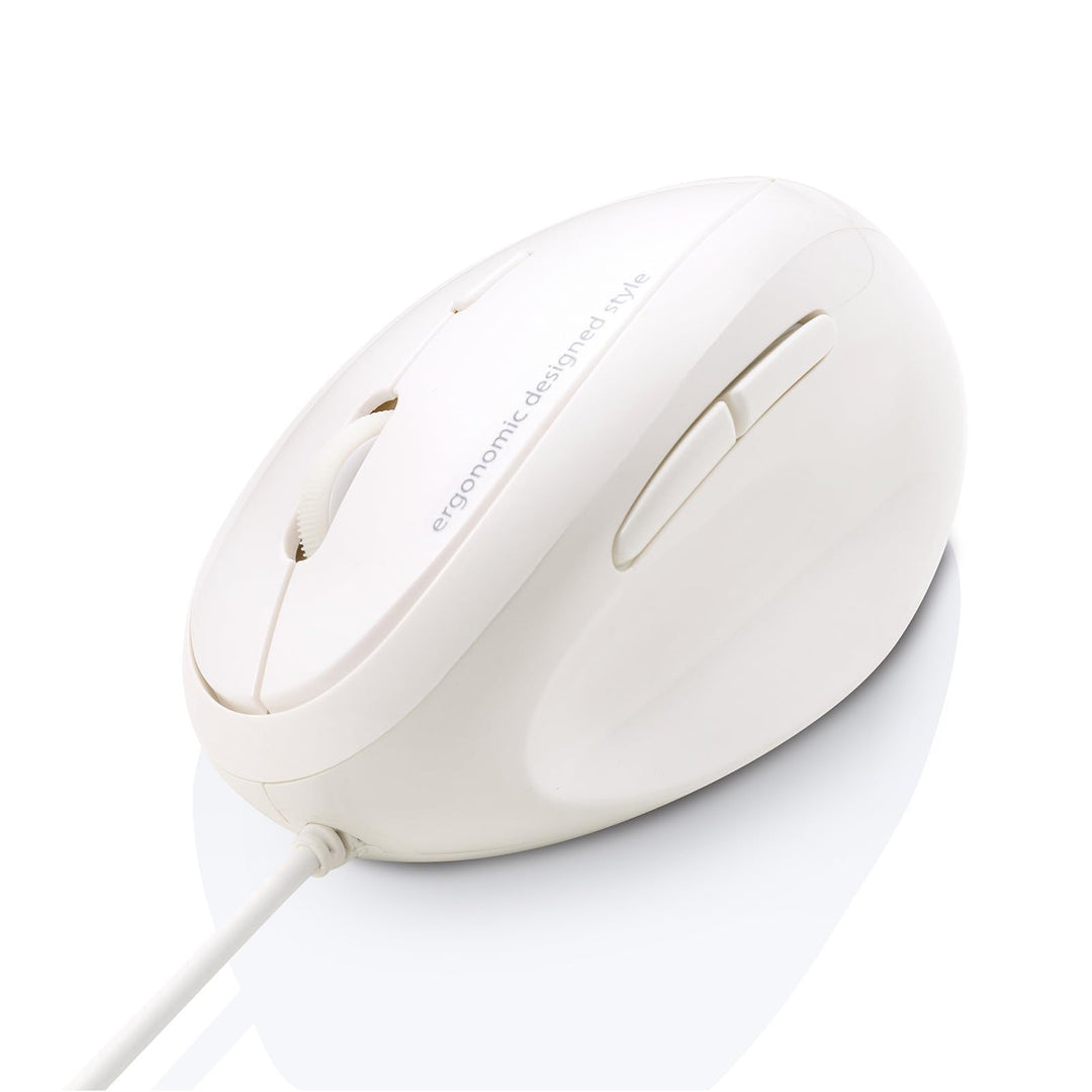 SANWA Ergonomische Maus mit Kabel, Optische Vertikale Maus für Kleine bis Mittelgrosse Hände, 1000/1