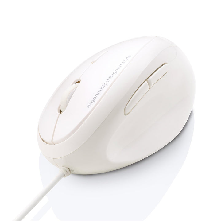SANWA Ergonomische Maus mit Kabel, Optische Vertikale Maus für Kleine bis Mittelgrosse Hände, 1000/1