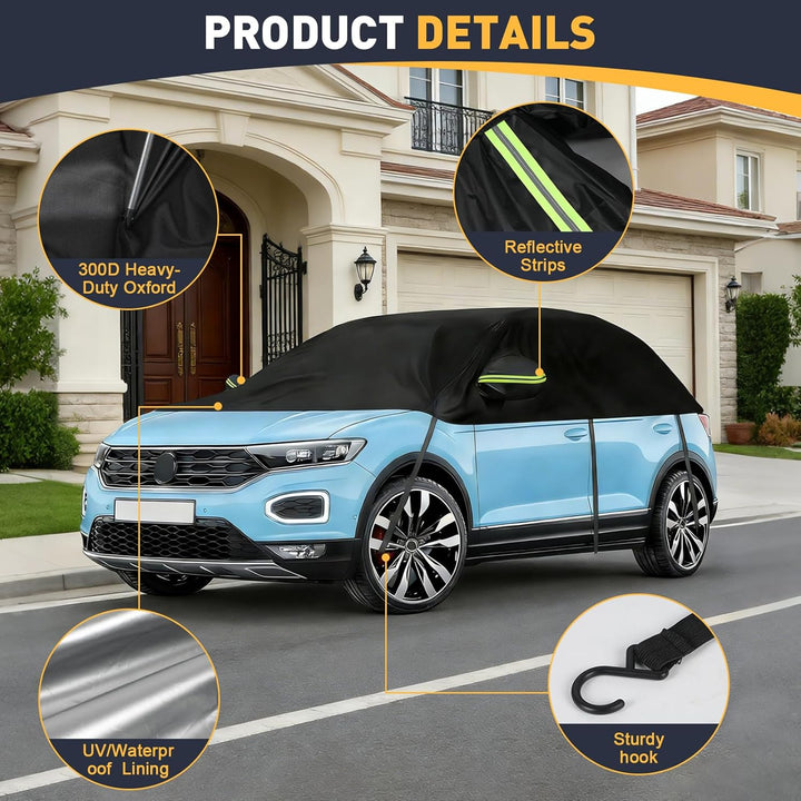 Halbe Autoabdeckung Ersatz Passend für VW Tiguan SWB T-ROC T-Cross Renault Captur, Universelle Sonne