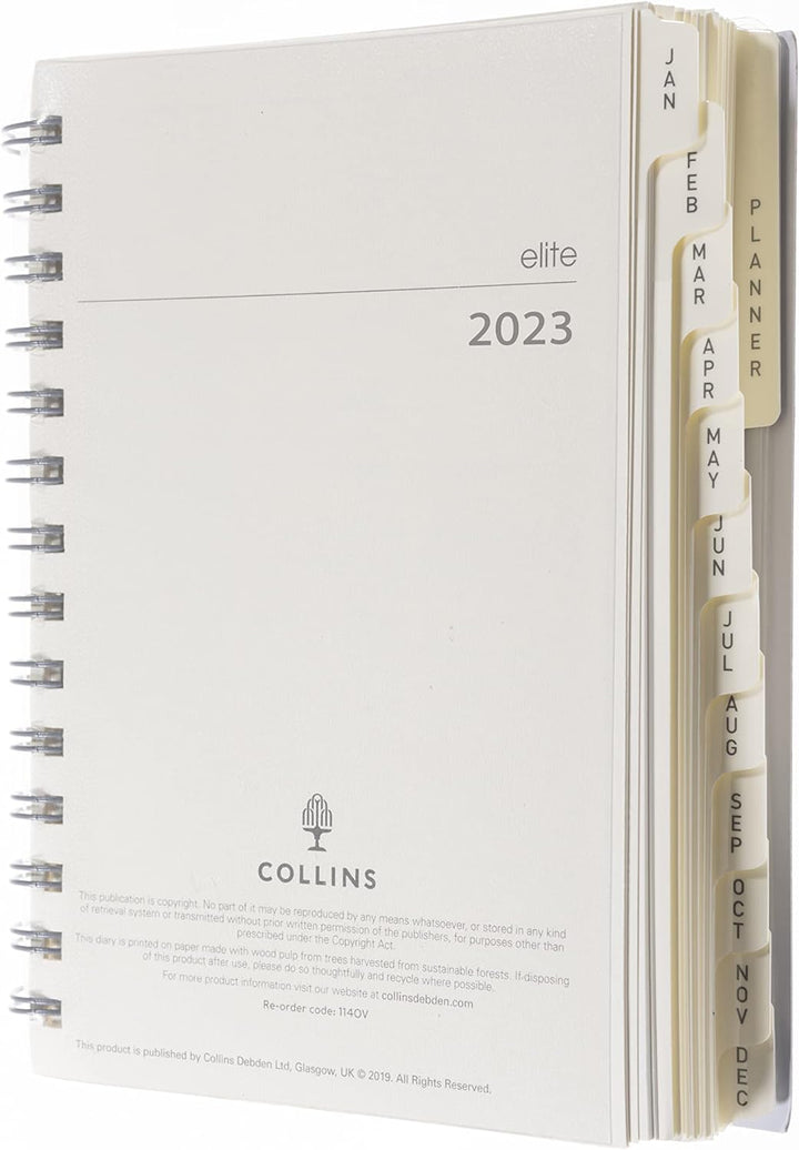 Collins Elite Terminplaner 2024 Compact Day a Page Planner - Terminplaner-Nachfüllung - Geschäftspla