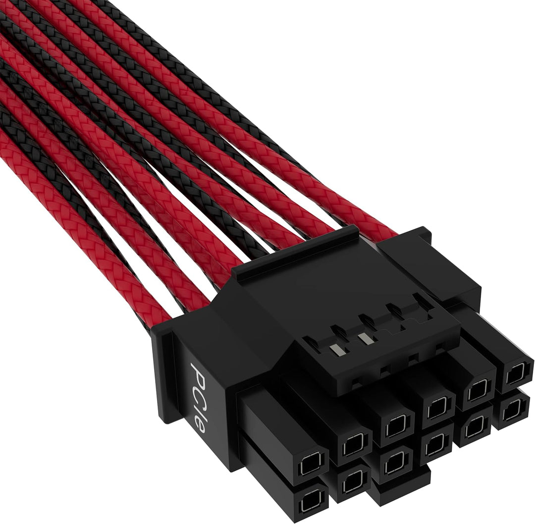 Corsair Premium 600W PCIe 5.0 / Gen 5 12VHPWR-Netzteilkabel – Passend für Typ-4-Netzteile über Zwei