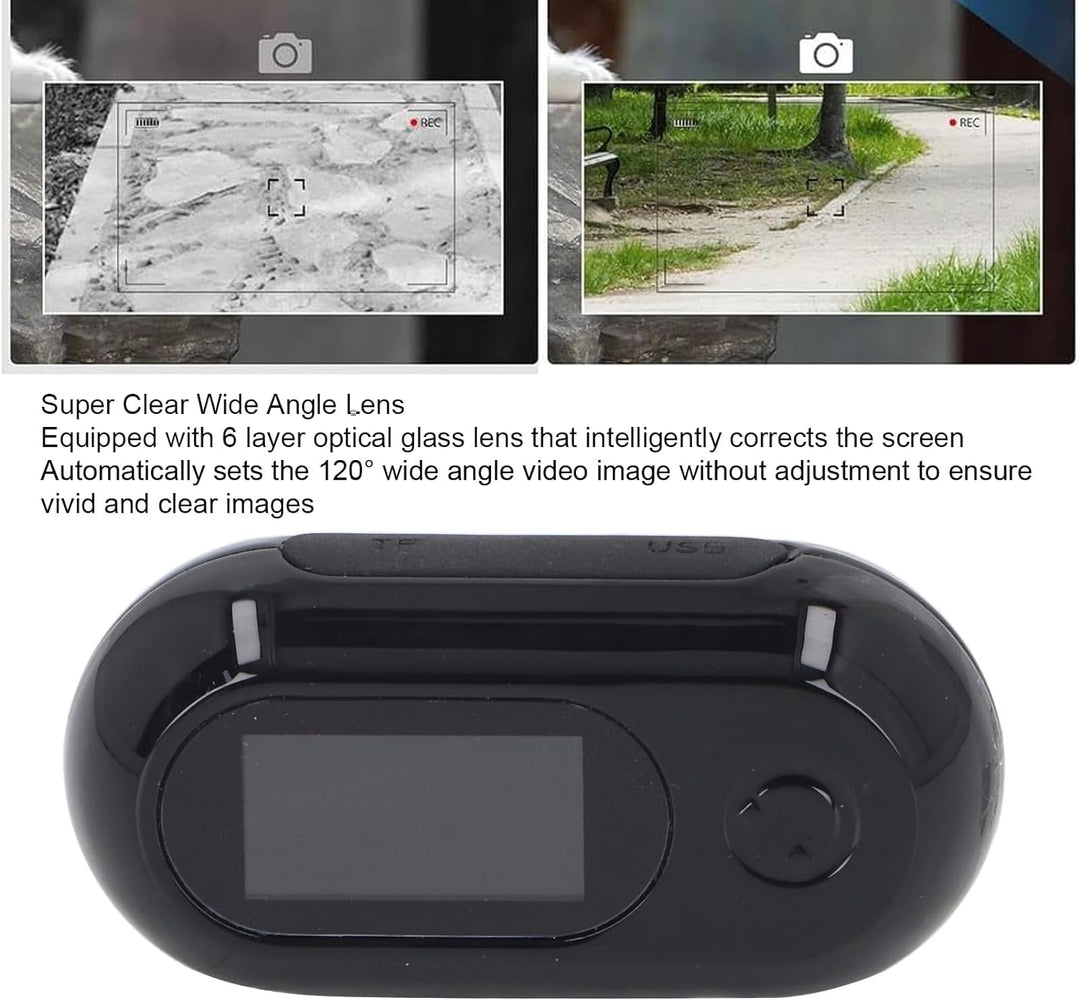 ciciglow Haustier-Halsband-Kamera, 0,96 Zoll HD Kleine Hunde- und Katzen-Action-Kamera, Körperkamera