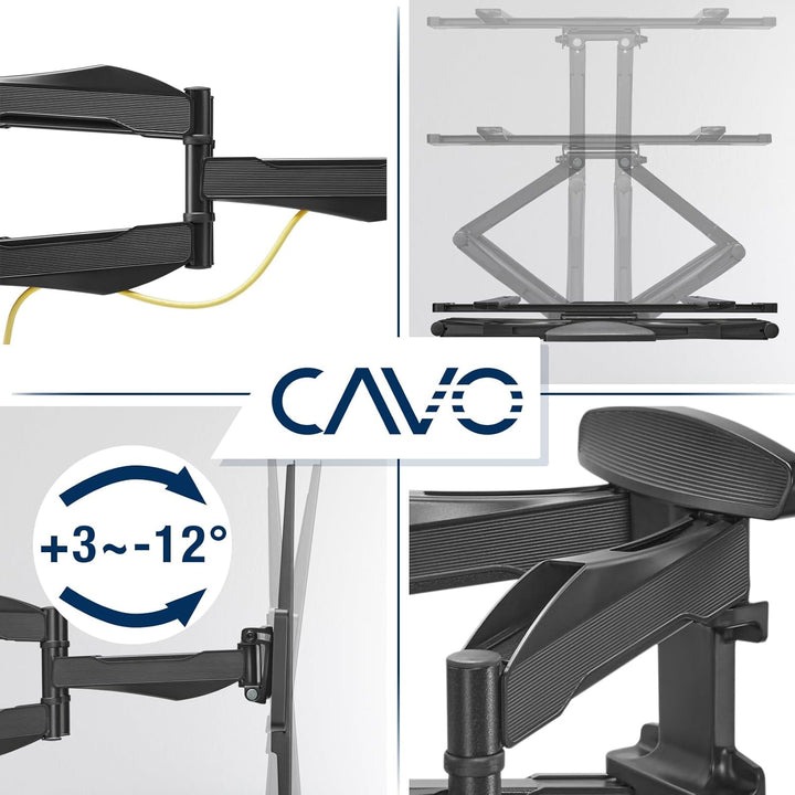 CAVO Motion TV Wandhalterung für 32-70 Zoll Bildschirme bis 45 kg 32 - 70 Zoll neig- / schwenkbar, 3