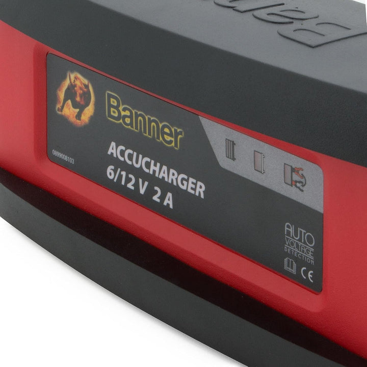 Banner KFZ Auto Automatik Batterieladegerät ACCUCHARGER 6V & 12V 2A