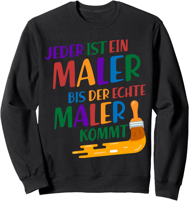 Maler Lustig Herren Männer Maler Sweatshirt