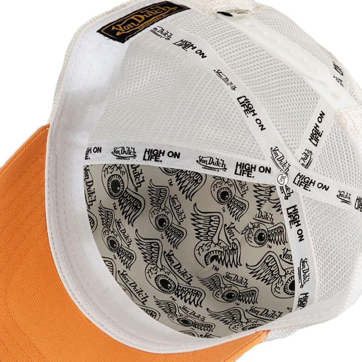 Von Dutch Originals Trucker Cap Boston Peach/White