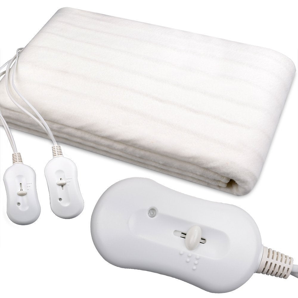 SILVANO Heizdecke für Doppelbett, 160 x 140 cm, 2 x 60 W, automatischer Heizschutz, 2 Temperaturstuf