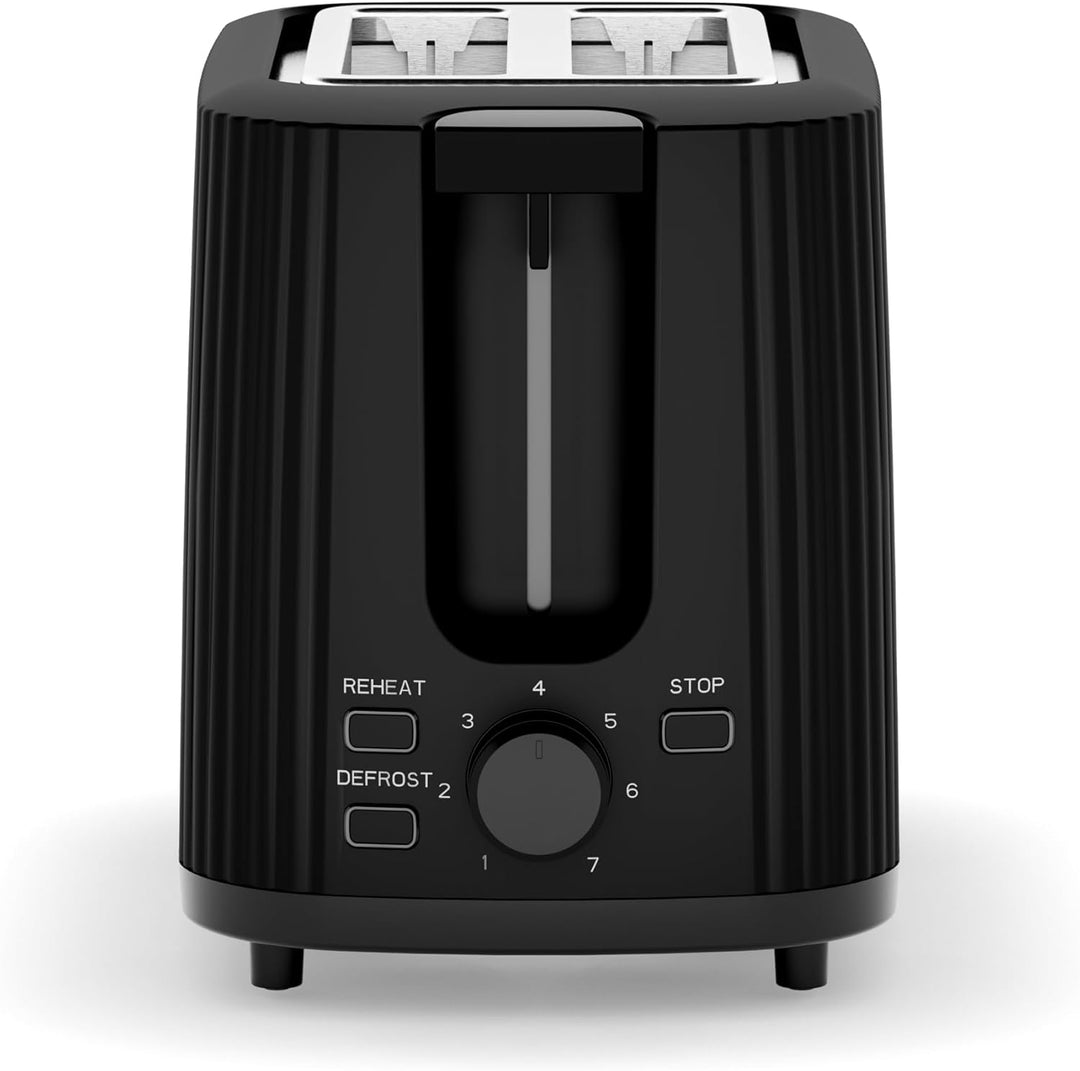 Princess Toaster Wave Edelstahl-Optik, 2 Scheiben, 7 Bräunungsstufen, Auftau- und Aufwärmfunktion, K