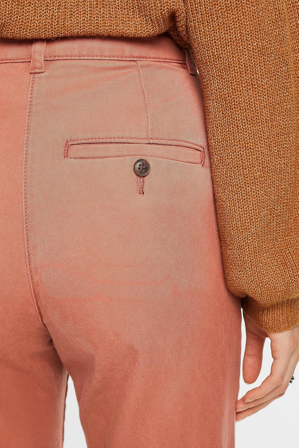 ESPRIT Chino aus Baumwollmix mit mittelhohem Bund 32W / 32L 805/Terracotta, 32W / 32L 805/Terracotta