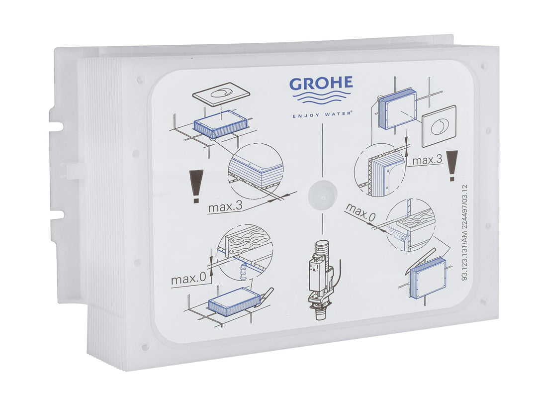 Grohe 42326000 42326000-Caja Patron Escudo para Rapids 0,82 y 1M, Silber
