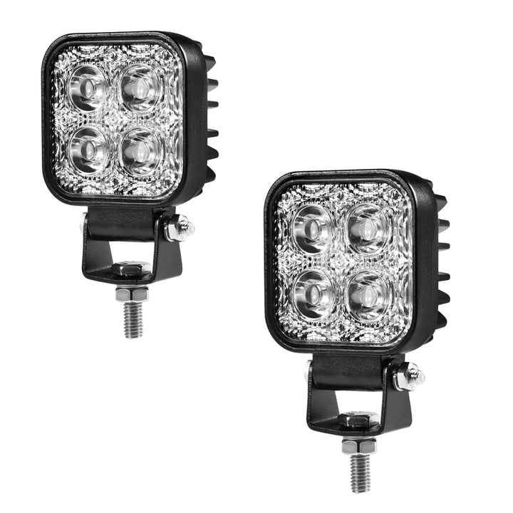 Viugreum 2 pack Led Arbeitsscheinwerfer 12V - 24V, 12W Led Zusatzscheinwerfer, Kaltweiss, IP67 Wasse