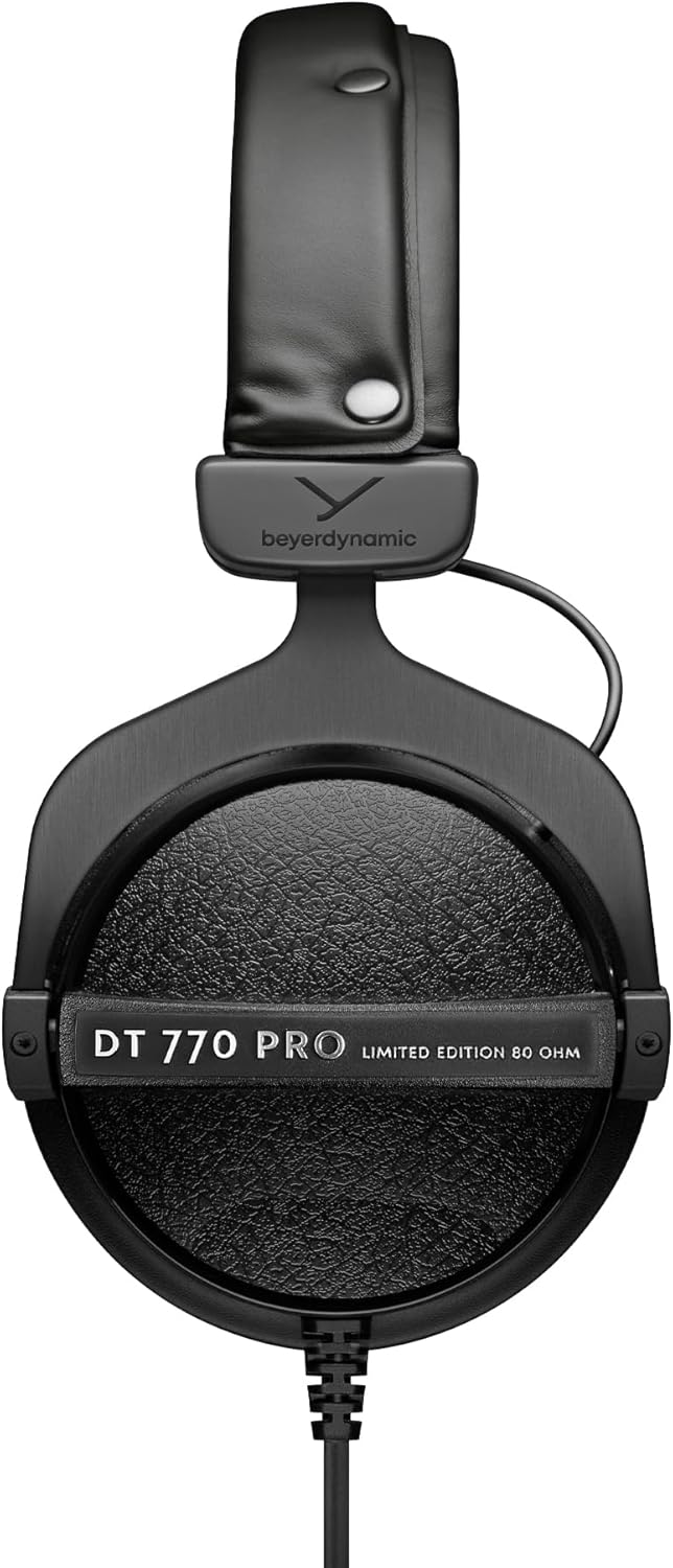 beyerdynamic DT 770 PRO 80 Ohm Black Limited Edition Geschlossene Bauweise, kabelgebunden für profes